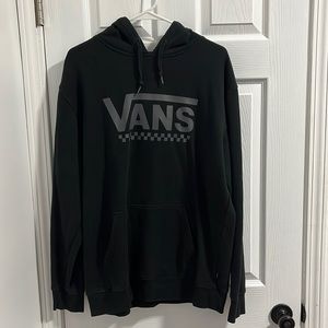 Vans Black and Gray Logo Hoodie